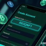 KuCoin Trading Fees: Maximize Savings with Referral Code R83QNF1 Ảnh chụp màn hình giao diện ứng dụng KuCoin hiển thị ô nhập mã giới thiệu R83QNF1 chuyên nghiệp.