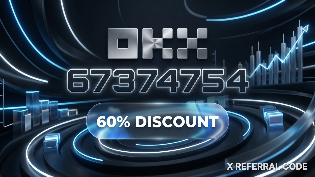Banner mã giới thiệu OKX '67374754' với ưu đãi giảm phí giao dịch lên đến 60% chuyên nghiệp.