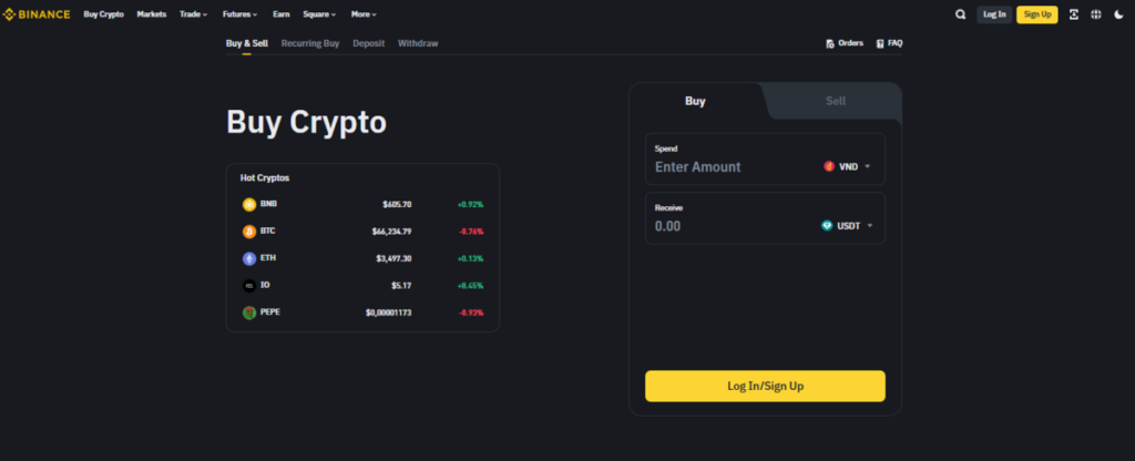 How to Buy Crypto on Binance