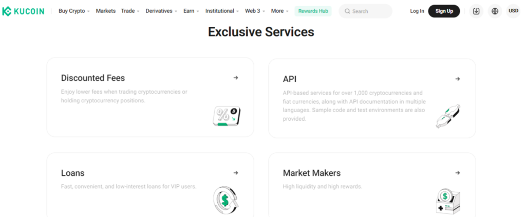 KuCoin Exclusive Services