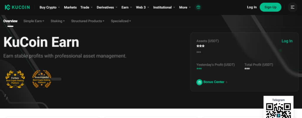 KuCoin Earn - Earn stable profits