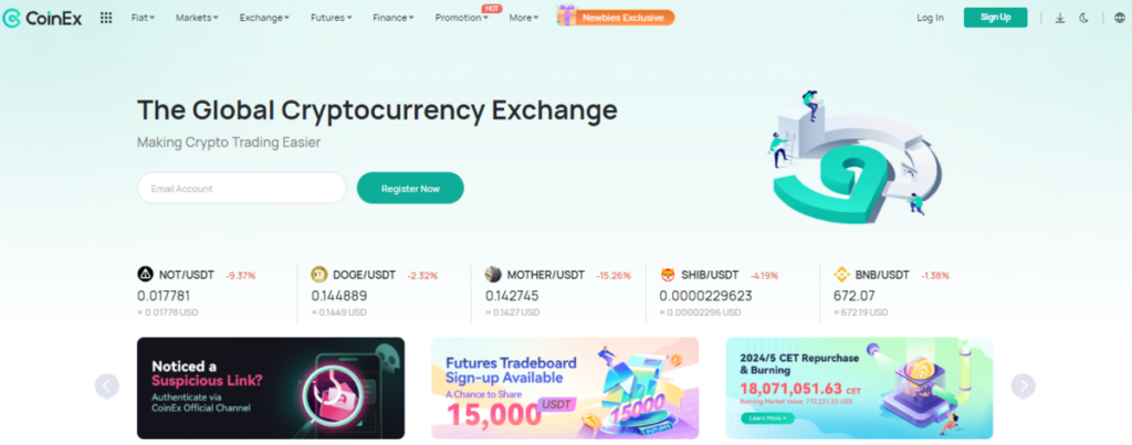 CoinEx Referral – Official Website