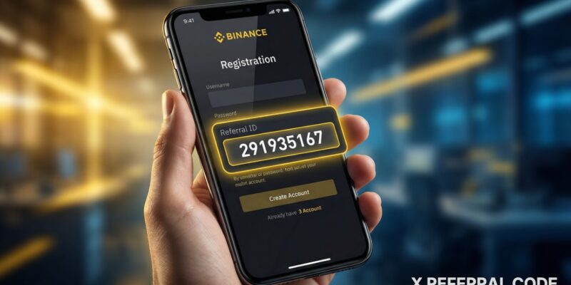 Trang đăng ký tài khoản Binance hiển thị vị trí nhập mã giới thiệu 291935167 chuyên nghiệp.