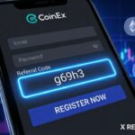 Coinex Registration with Referral Code "g69h3" and Beyond Giao diện màn hình đăng ký tài khoản CoinEx với phần nhập mã giới thiệu được làm nổi bật chuyên nghiệp