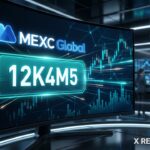 Your Guide to the MEXC Bonus Referral Code "12K4M5" Logo MEXC Global và mã giới thiệu 12K4M5 được làm nổi bật trên giao diện chuyên nghiệp